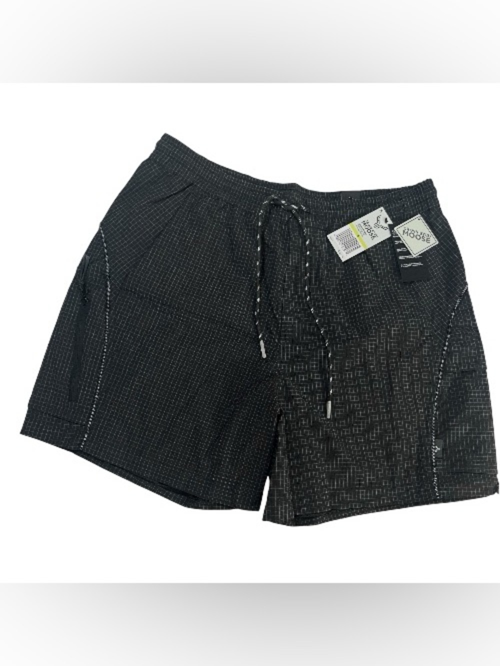Cross Rivers Black Pull on Water Repellent Hybrid Cargo Short with Pockets M - Picture 4 of 5